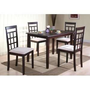  Cappuccino Dining / Breakfast Table and 4 Chairs