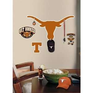  Univ. of Texas Peel & Stick Giant Wall Decal w/Hooks 