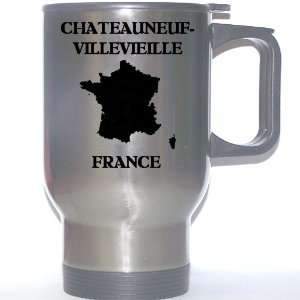  France   CHATEAUNEUF VILLEVIEILLE Stainless Steel Mug 