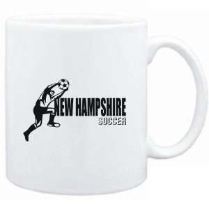  Mug White  New Hampshire ALL SOCCER  Usa States Sports 