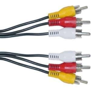   Male / 3 RCA Male, Audio / Video Cable, 12 ft