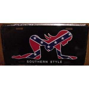  Southern Style Sexy Woman Confederate Flag Rebel Redneck 
