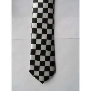  Black checkered skinny tie necktie racing dad Everything 