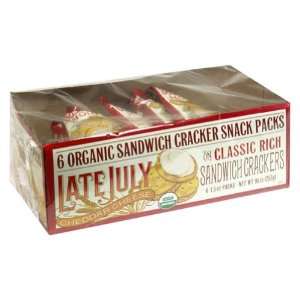   July   Organic Sandwich Crackers   Cheddar Cheese   1.2 oz (6 pack