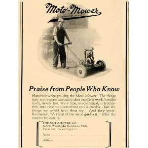  1927 Ad Moto Mower Company Garden Tool Lawn Cutter 