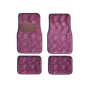   Print Carpet Floor mats for Cars / Truck   Cheetah Pink Automotive