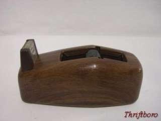 Vintage Scotch Executive Desk Top Tape Dispenser Model C 21 Wood Grain 