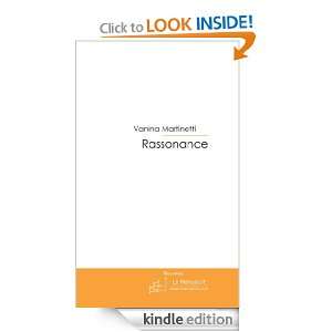 Rassonance (French Edition) Vanina Martinetti  Kindle 