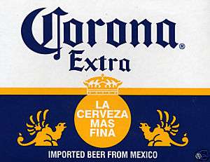 Corona Poster   La Cerveza Mas Fina   Mexican Beer  