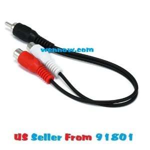  WennoW 6 RCA Y Adapter 1 Male To 2 Female Audio Splitter 