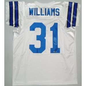  Roy Williams Autographed Jersey   White Custom Sports 