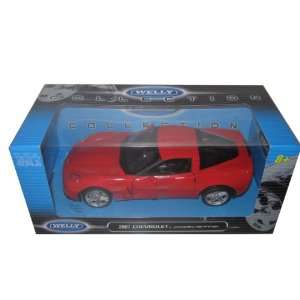  Chevrolet Corvette C6 Z06 Red 124 Diecast Model Car Toys 