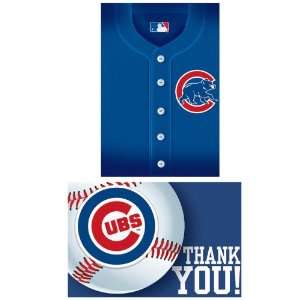 com Chicago Cubs Baseball   Invites & Thank You Combo (8 each) Party 
