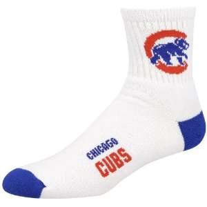  Chicago Cubs Pair of White Athletic Socks Sports 