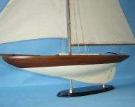   model ship kit attach sails and the challenger model yacht is ready