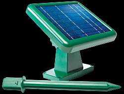 solar panel and ground stake