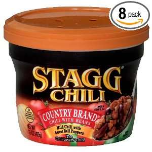 Stagg Country Chili Microwave Bowl, 15 Ounce (Pack of 8)  