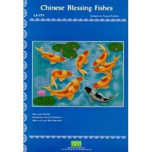   Chinese Blessing Fishes   Cross Stitch Pattern Arts, Crafts & Sewing