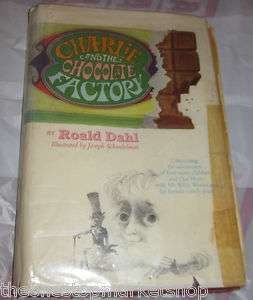 Vintage 1964 Charlie and the Chocolate Factory HB DJ Hardcover Book 