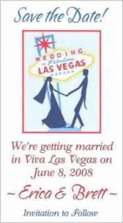 Las Vegas Casino Save the Date Wedding Magnets Favors  