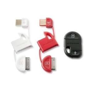   Keychain USB Charge and Sync Cable, White  Players & Accessories