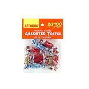  Sathers Assorted Toffee Candy   1.75 Oz/Bag, 12 Ea Health 