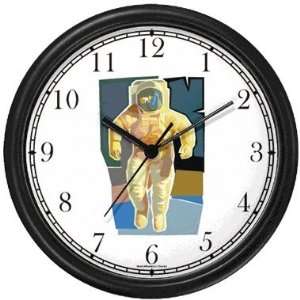 com Astronaut or Cosmonaut Wall Clock by WatchBuddy Timepieces (White 