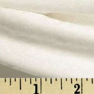  44 Wide Tone on Tone Ditzy Floral Sprigs White Fabric By 