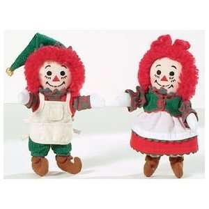  Raggedy Ann & Andy Christmas Elf Ornaments