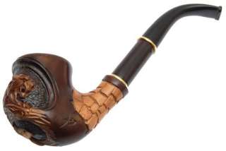 BRIAR HAND CARVED Tobacco Smoking Pipe/Pipes *TIGER*  