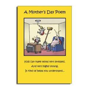   Poem   Outrageous Cartoon Mothers Day Greeting Card