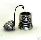 smallest thimble in the world novelty pewter thimbl $ 10 78 shipping $ 
