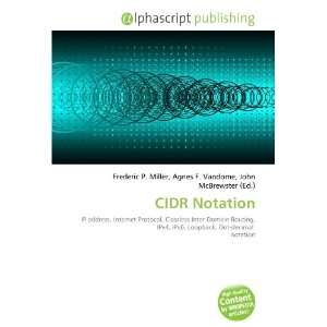  CIDR Notation (9786133806740) Books