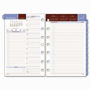  Day Runner® Pro Two Pages per Day Planning Pages, 5 1/2 x 