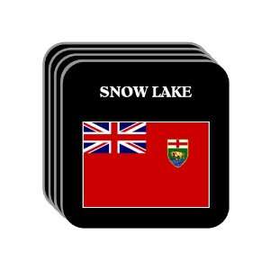  Manitoba   SNOW LAKE Set of 4 Mini Mousepad Coasters 