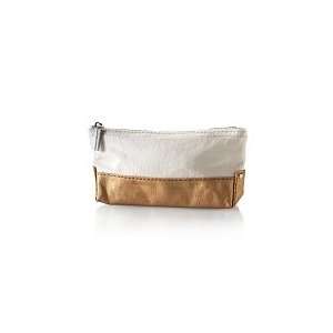   Works Accessories   Canvas Cosmetic Bag   Natural with Gold Beauty