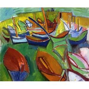   Made Oil Reproduction   Raoul Dufy   32 x 26 inches   Les Martigues