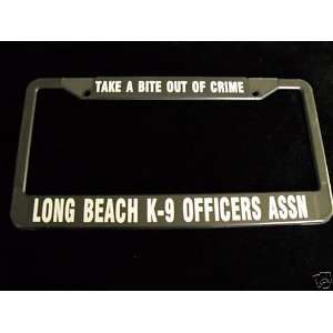  Long Beach K9 Police License Frame Plastic Everything 