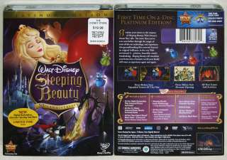 Disney’s SLEEPING BEAUTY New Mint Factory SEALED 2 disc DVD Out Of 