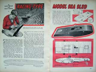   to Build Vintage 24 HYDROPLANE RACING GAS MODEL BOAT SEA SLED PLANS