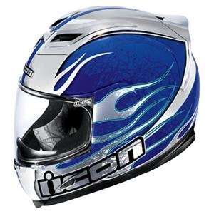  Icon Airframe Claymore Chrome Helmet   X Large/Blue 