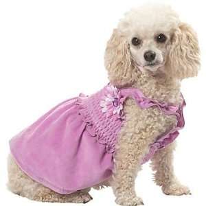   Smoochie Pooch Purple Smocked Dog Dress, XX Small 