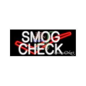  Smog Check Logo Neon Sign 13 Tall x 32 Wide x 3 Deep 