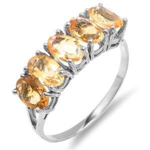   With 2.00 CT With Oval Citrine Gemstone Ladies Cocktail Ring Jewelry