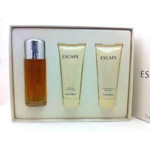   Calvin Klein, (Eau De Parfum Spray 3.4 oz. + Body Lotion & Shower Gel