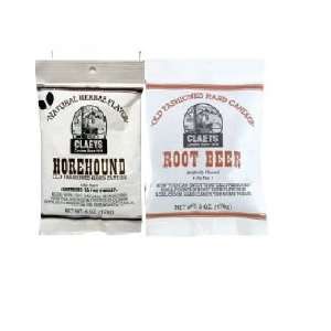  Claeys Root Beer & Hore Hound Set (1   6oz Bag of Each 