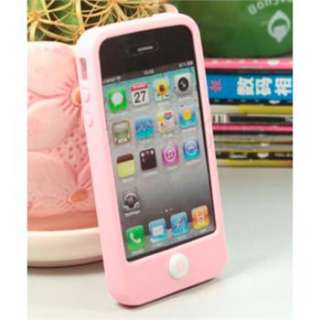 Cute Bean Silicone Soft Skin Gel Case Cover for Apple iPhone 4 4G 4S 