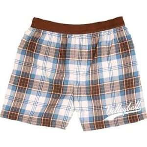 Boxercraft® Brown/Baby Blue Flannel Volleyball Boxer Shorts  