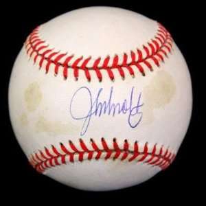  Signed John Smoltz Ball   1996 World Series Psa dna 
