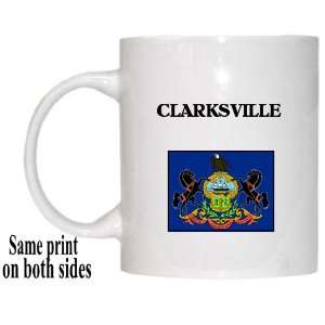  US State Flag   CLARKSVILLE, Pennsylvania (PA) Mug 